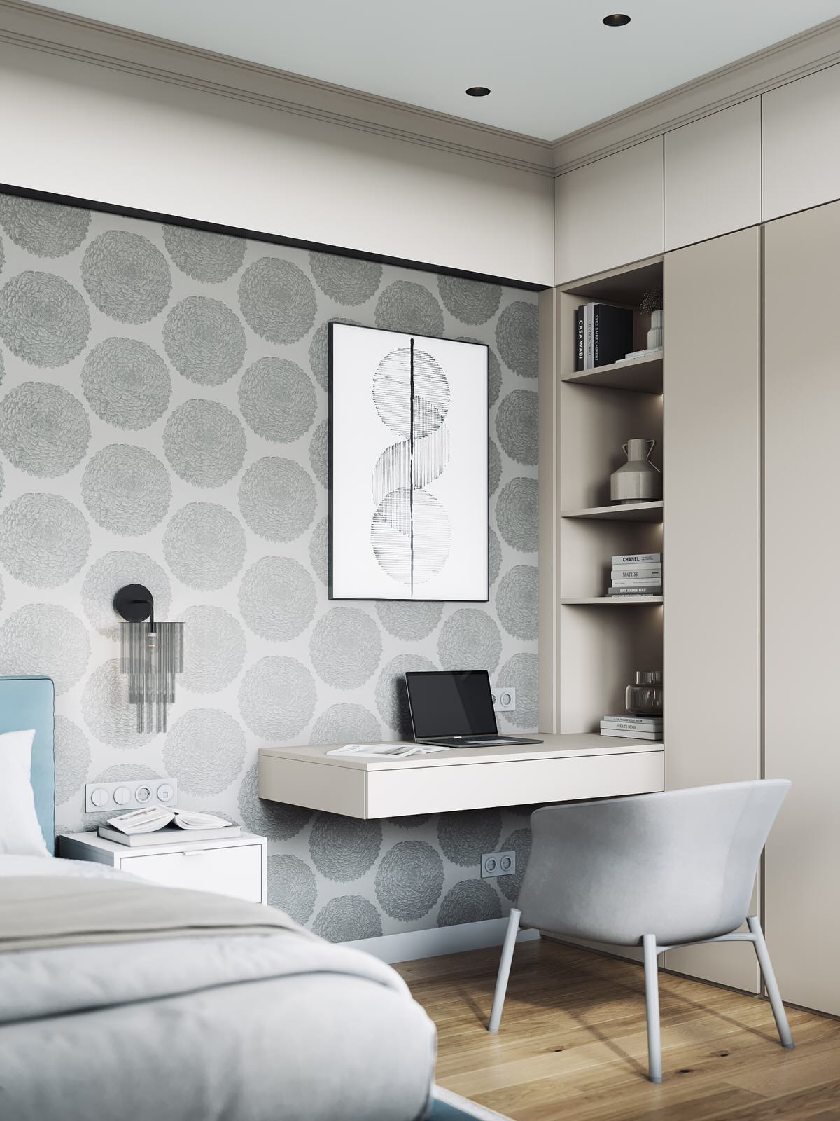 Дизайн-проект 3-х комнатной квартиры в Москве, 65 кв.м