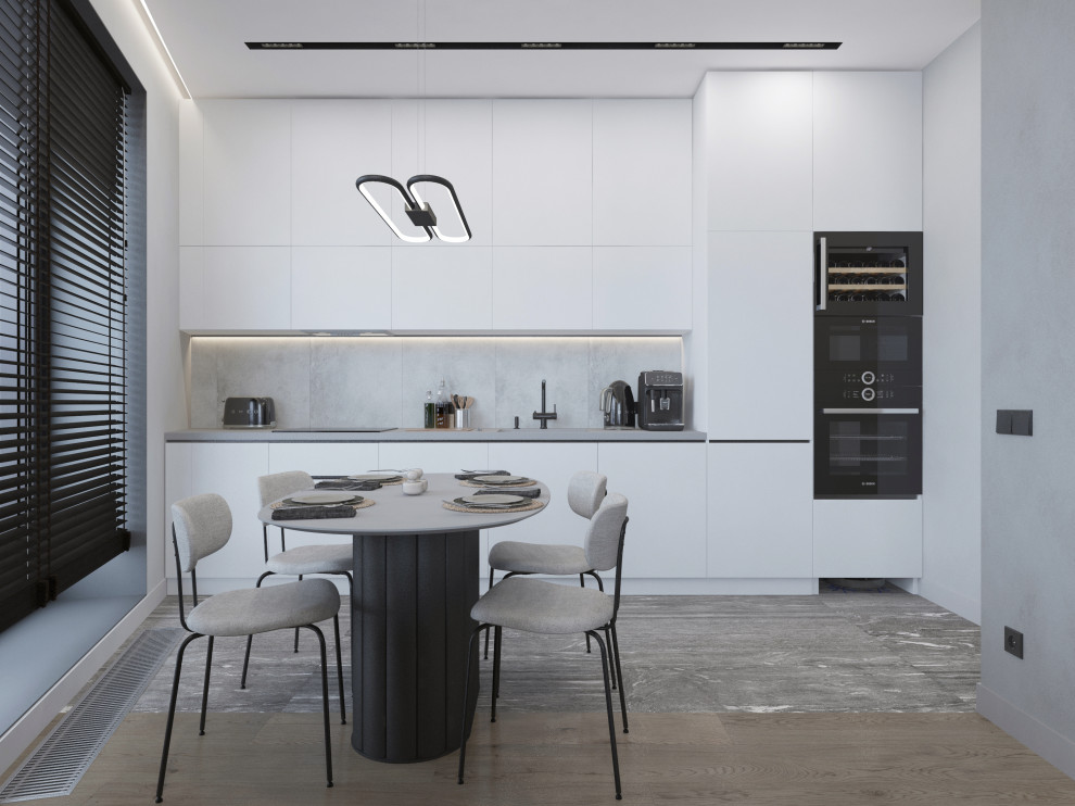 Минимализм для молодой семьи в ЖК Wellton Towers, г. Москва