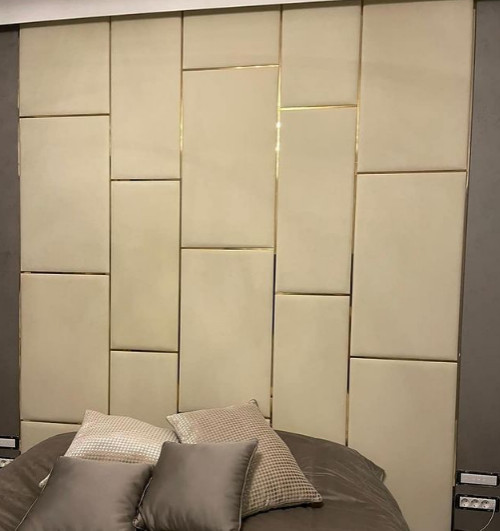 Обложка проекта: Стеновые панели в обивке Алькантара. Декор молдинги