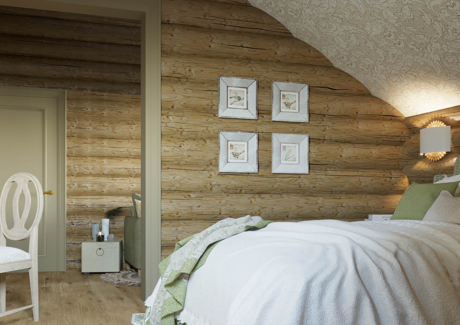 Дом  в Подмосковье. Спальня