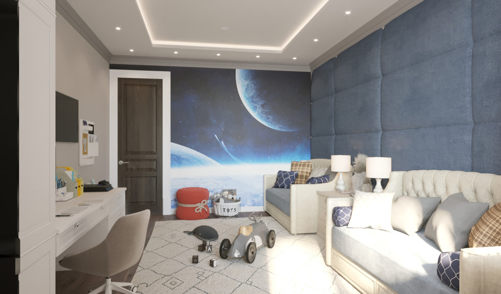 Воздушный интерьер для большой семьи