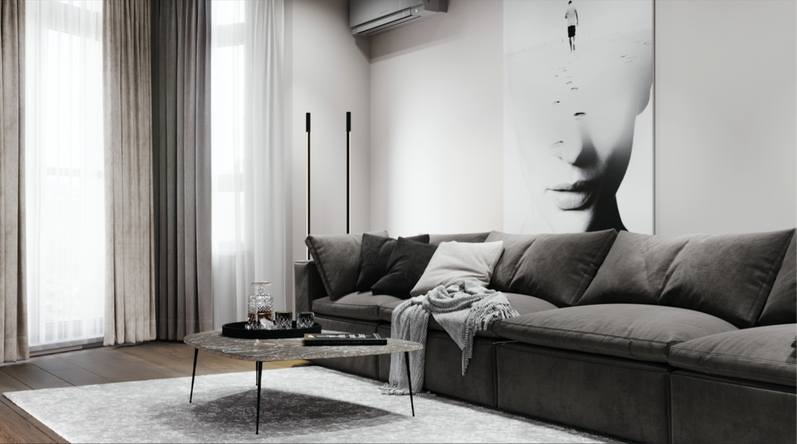 Дизайн проект трехкомнатной квартиры