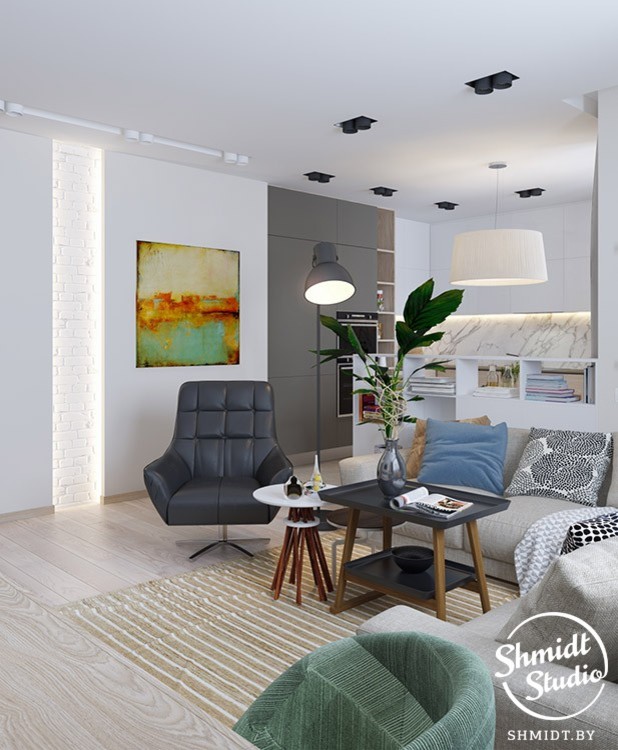 Проект "Сочный" в центре столицы, 80м2