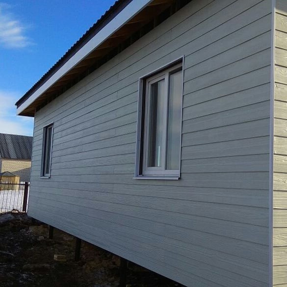 Одноэтажный дом 6х6 м с обшивкой сайдингом