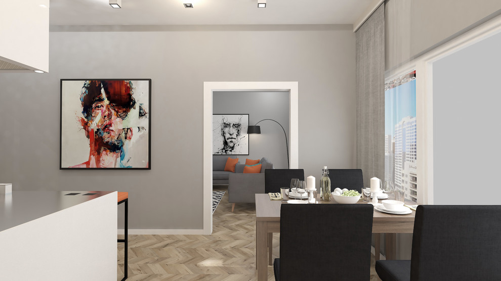 Апартаменты в скандинавском стиле для молодой семьи