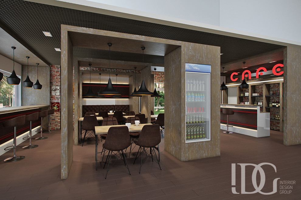 Обложка проекта: Дизайн кафе для автозаправок в Москве