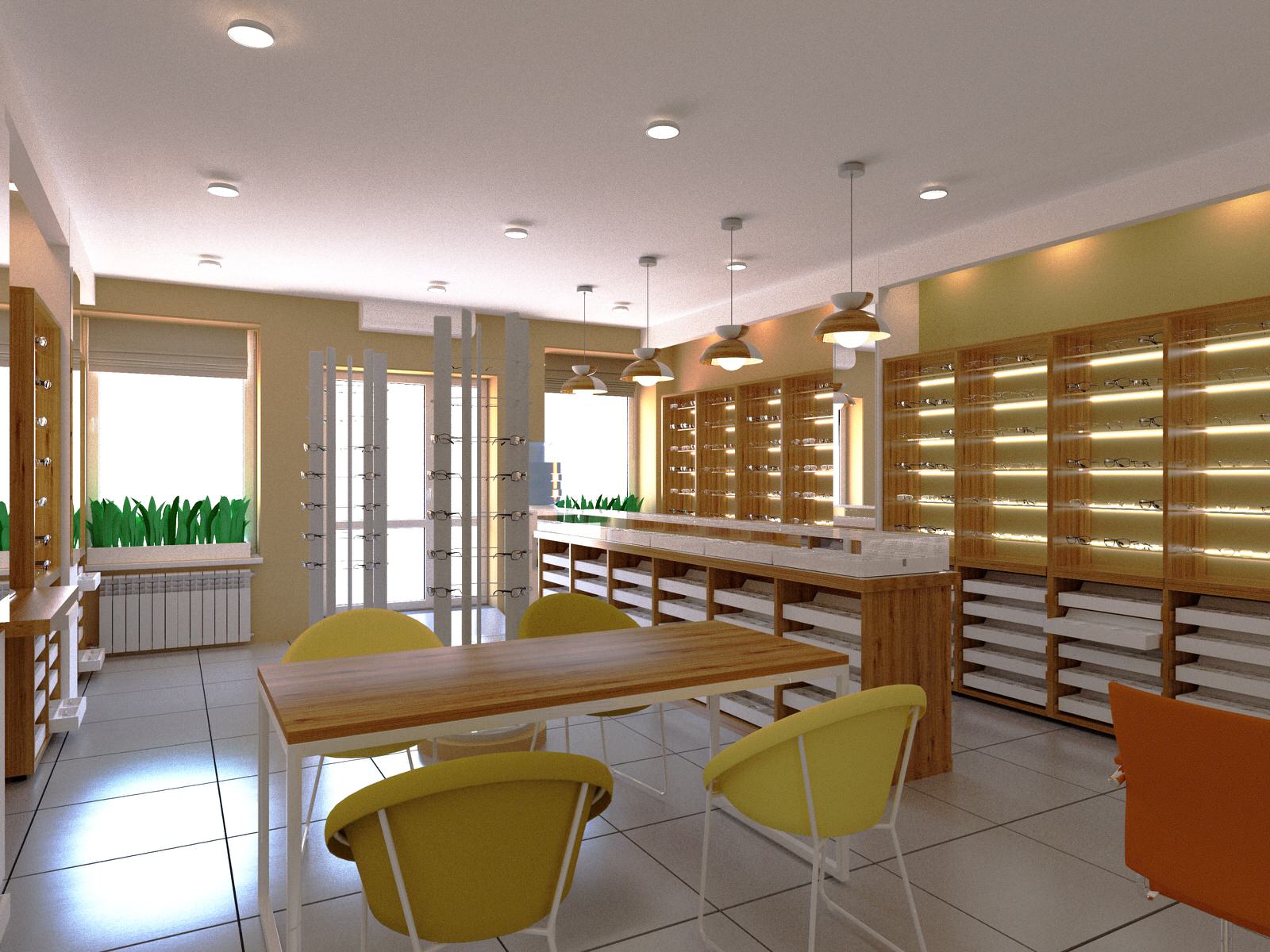 дизайн салона оптики "Вижу"