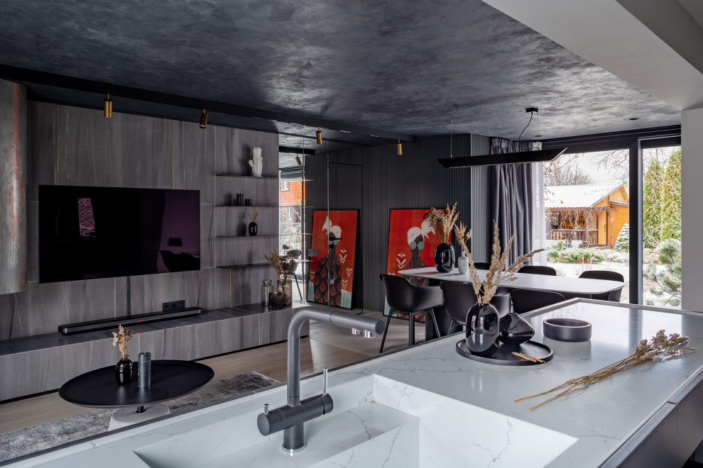 Кухня-гостиная в загородном доме. Дачный ответ.