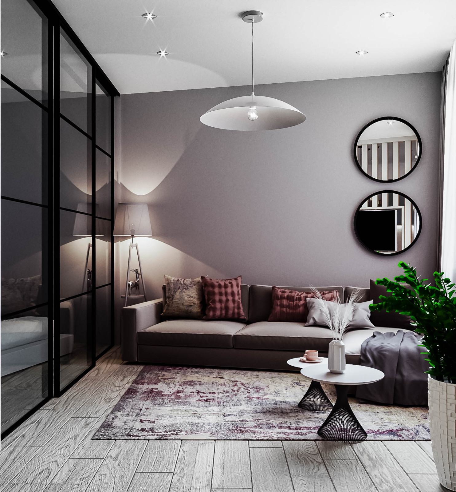 Дизайн проект для двухкомнатной квартиры 44,3 м2