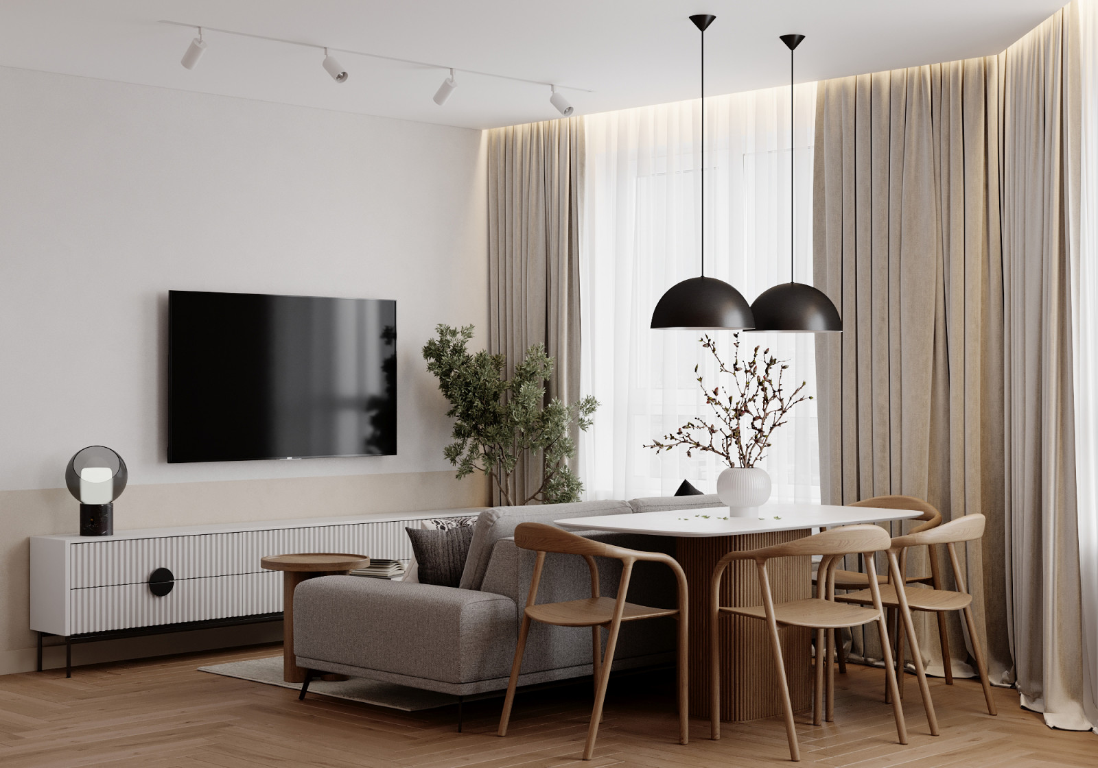 Гостиная-кухня