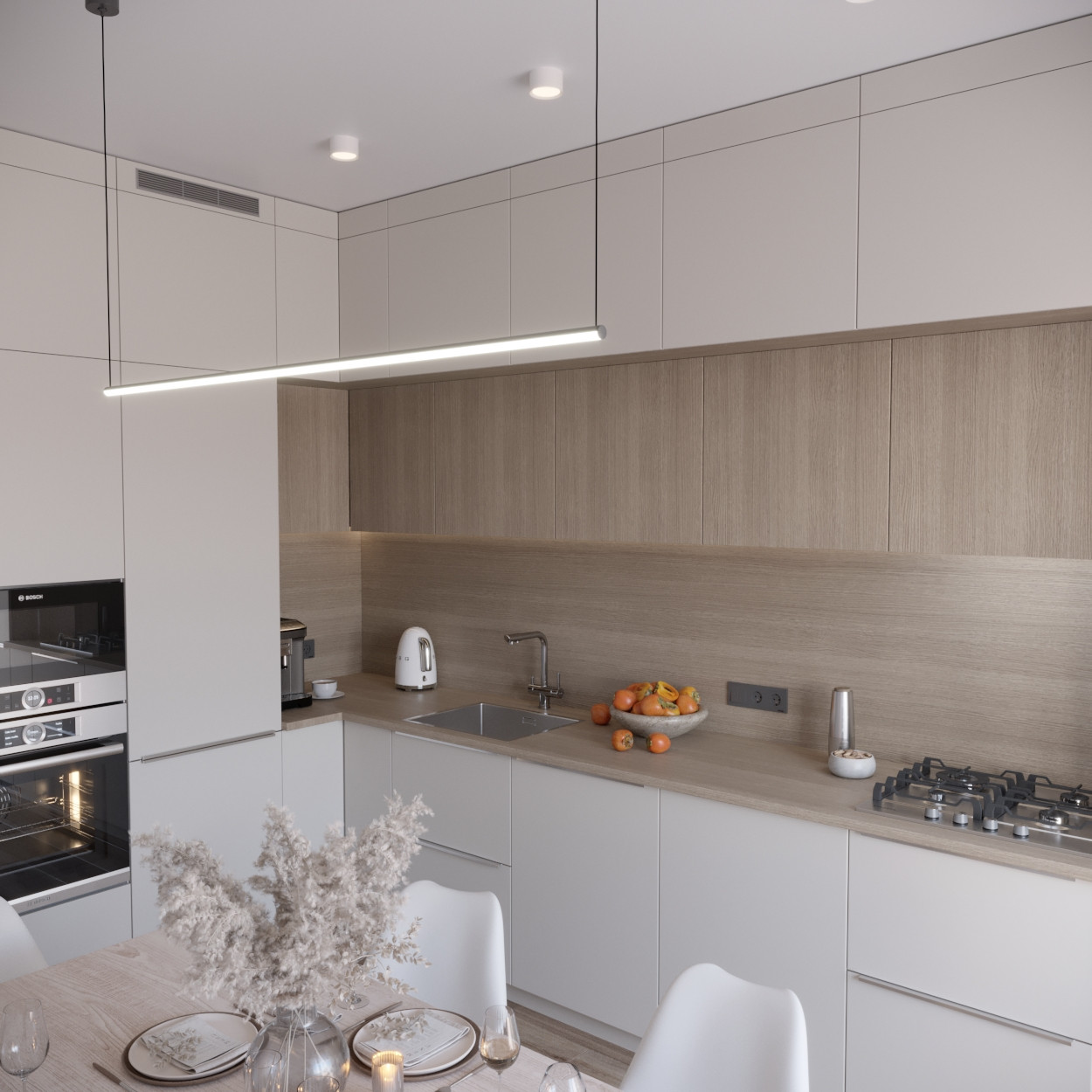 Обложка проекта: Кухня-столовая