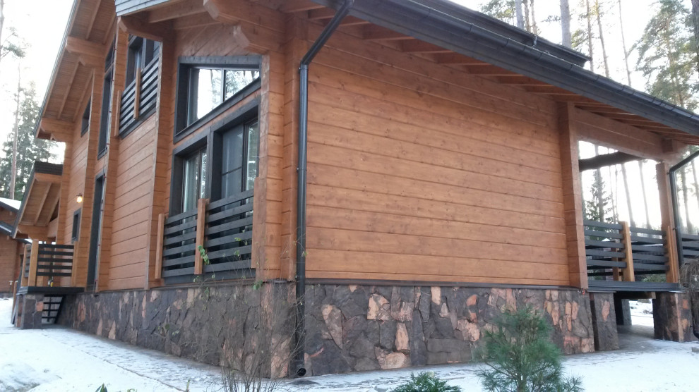 пос. Пушное фасад и благоустройство