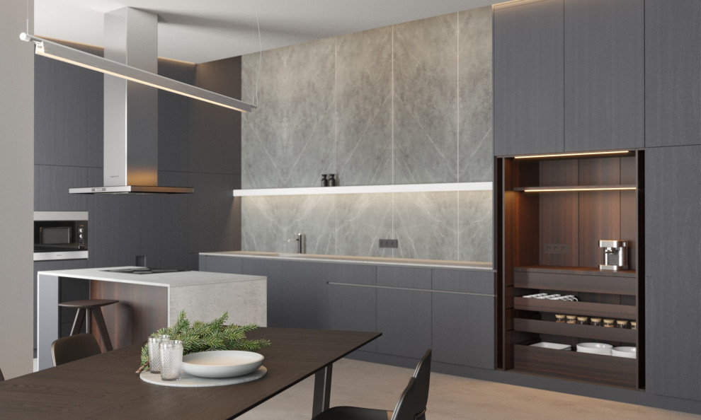 современный интерьер загородного дома