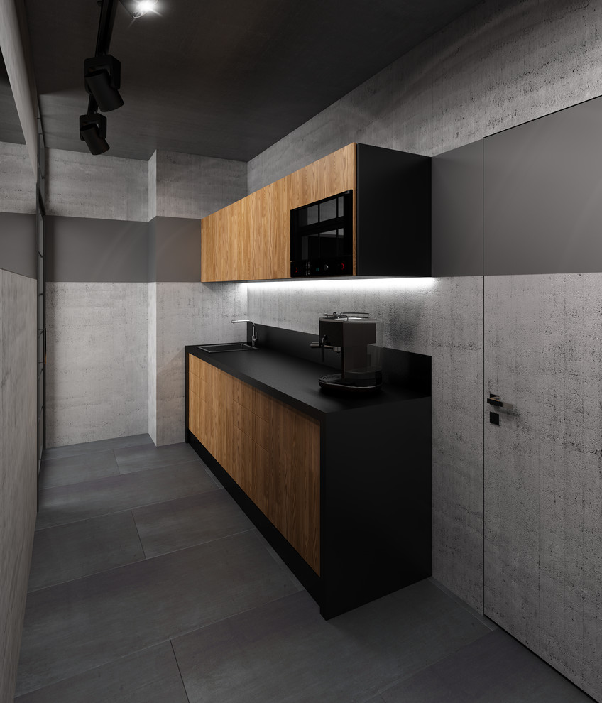 Рабочее пространство для московской компании в индустриальном стиле, 96 кв.м.