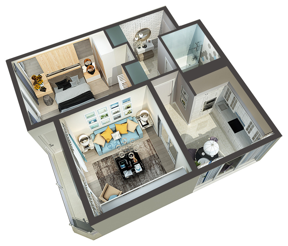 Квартира 50 кв.м ЖК "Альпика"