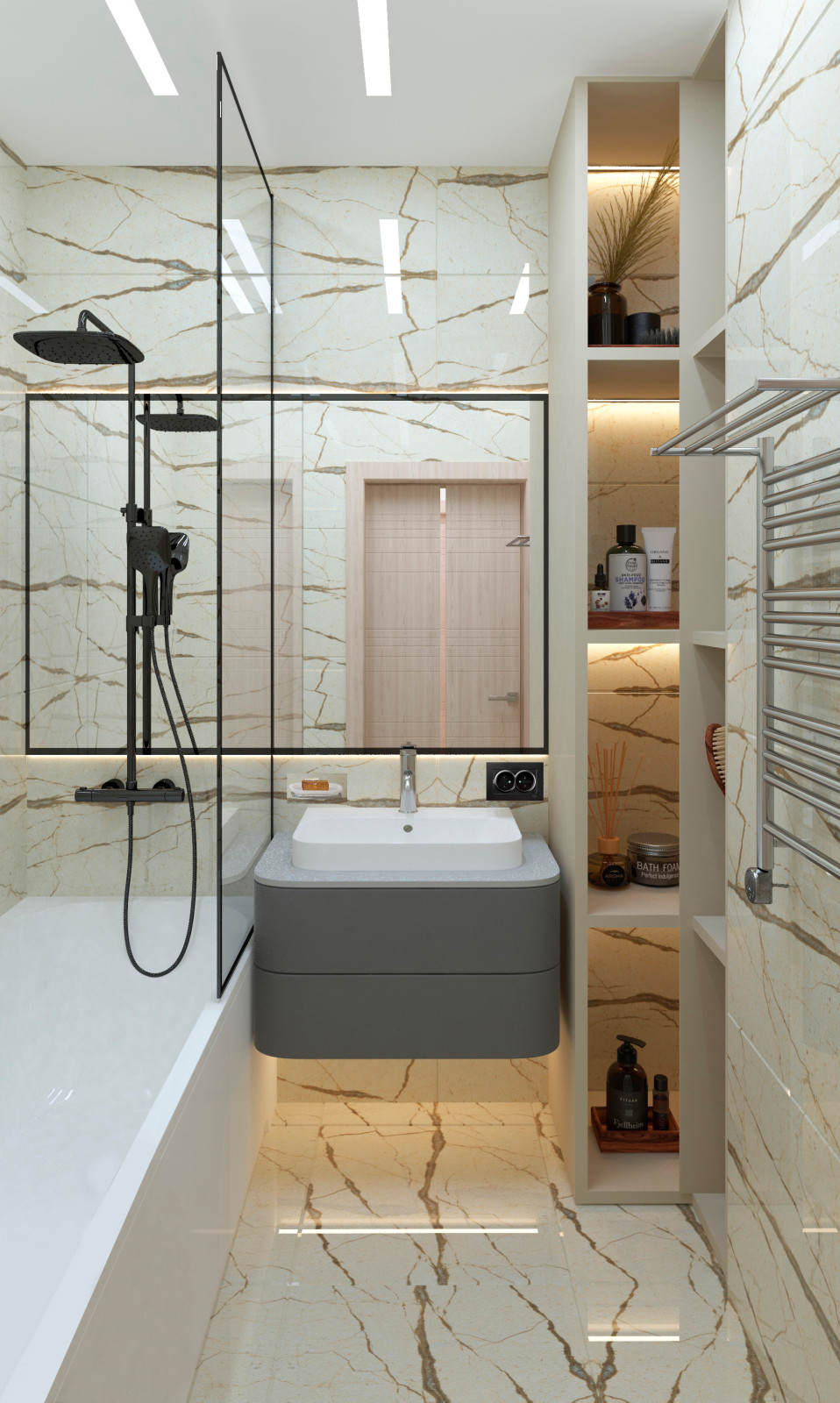 Проект квартиры для семьи с двумя девочками