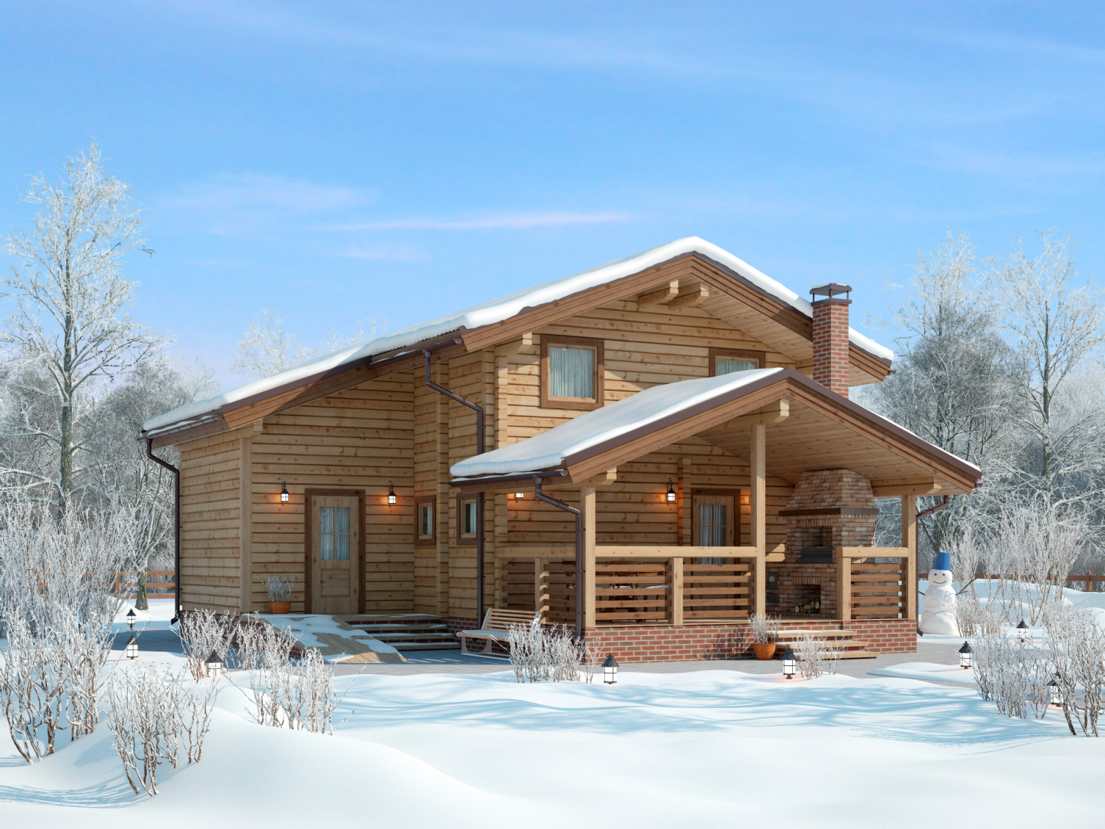 Обложка проекта: Баня из клееного бруса | Пегас 118