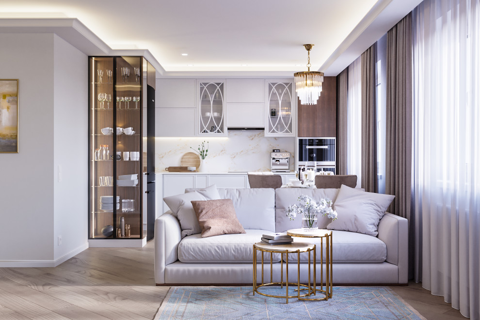 проект family_house / кухня-гостиная