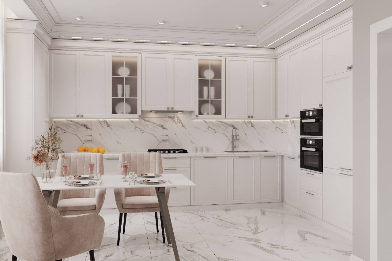 Дизайн кухни-гостиной