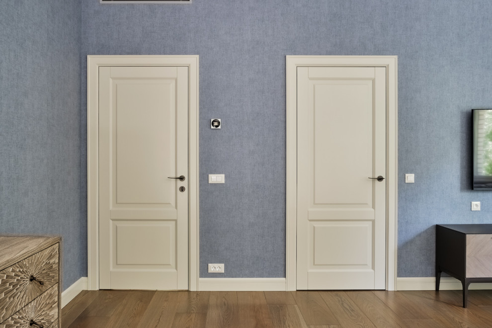 Кантри Ral 1013 в интерьере дома