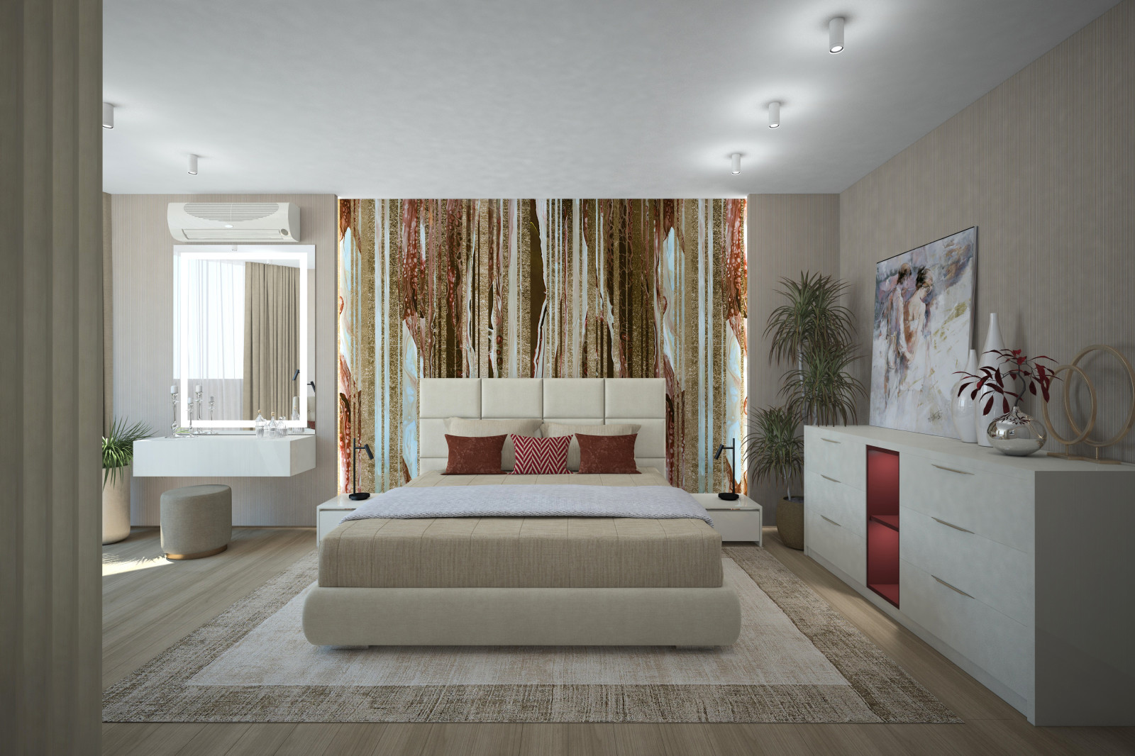 Обложка проекта: Квартира для молодоженов. Спальня В-2.