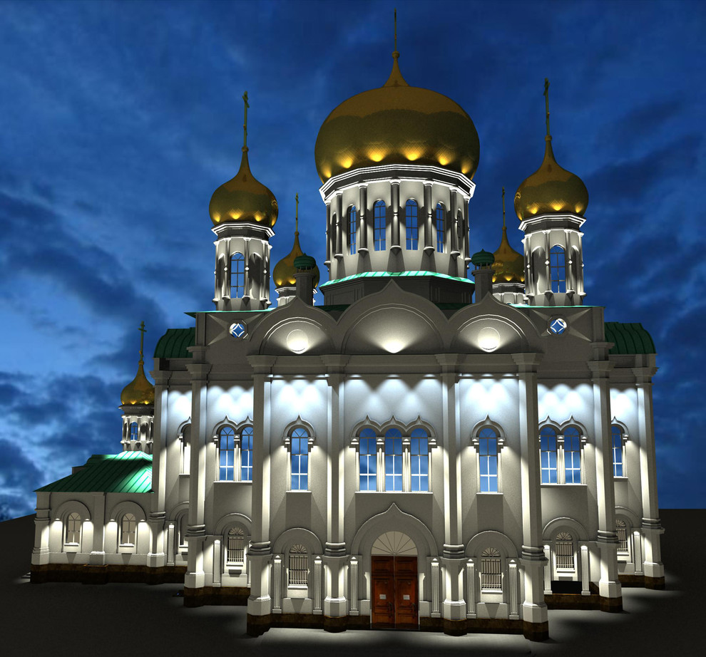 Дизайн-проект декоративной подсветки Ростовского Кафедрального Собора