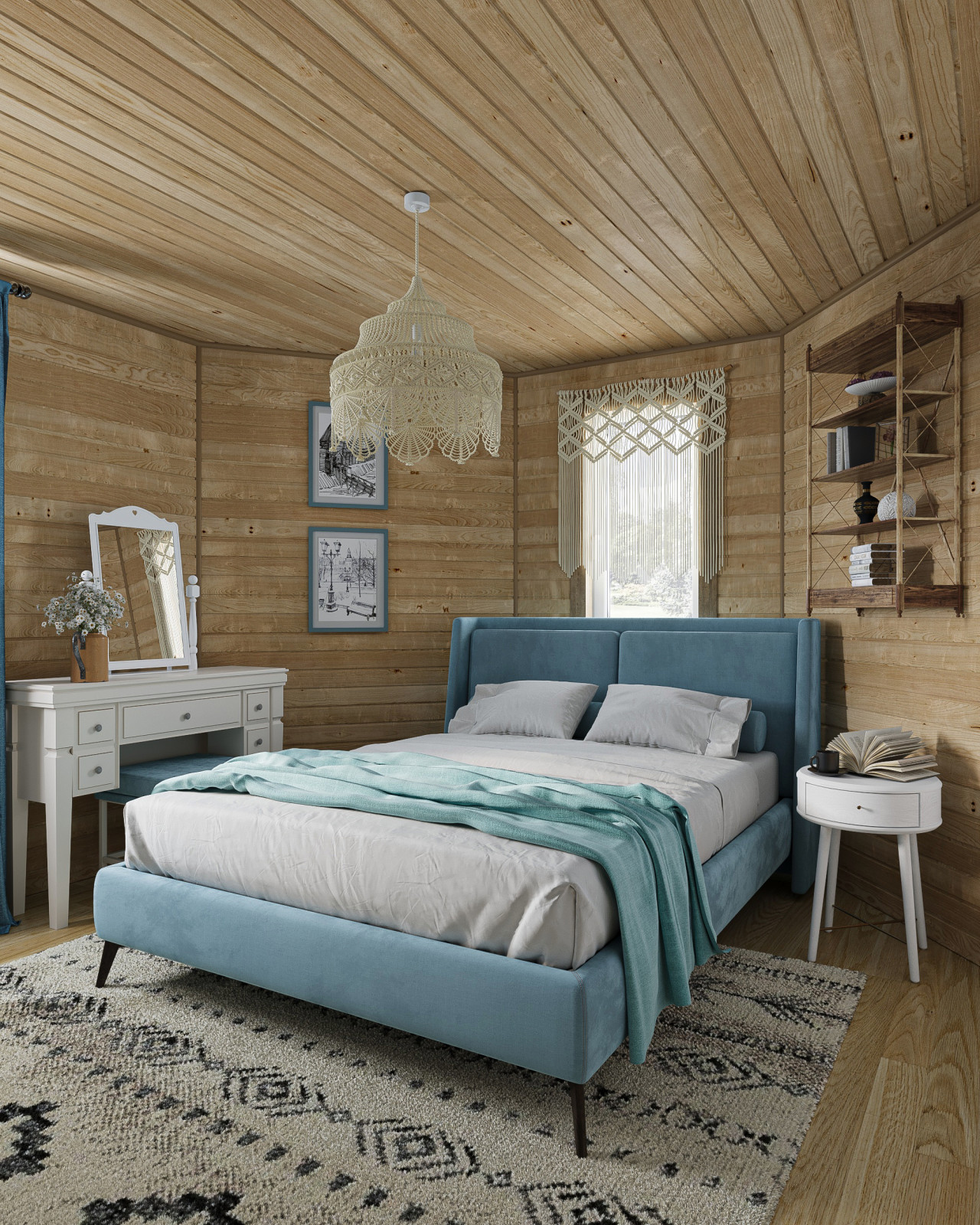 Спальня в загородном доме