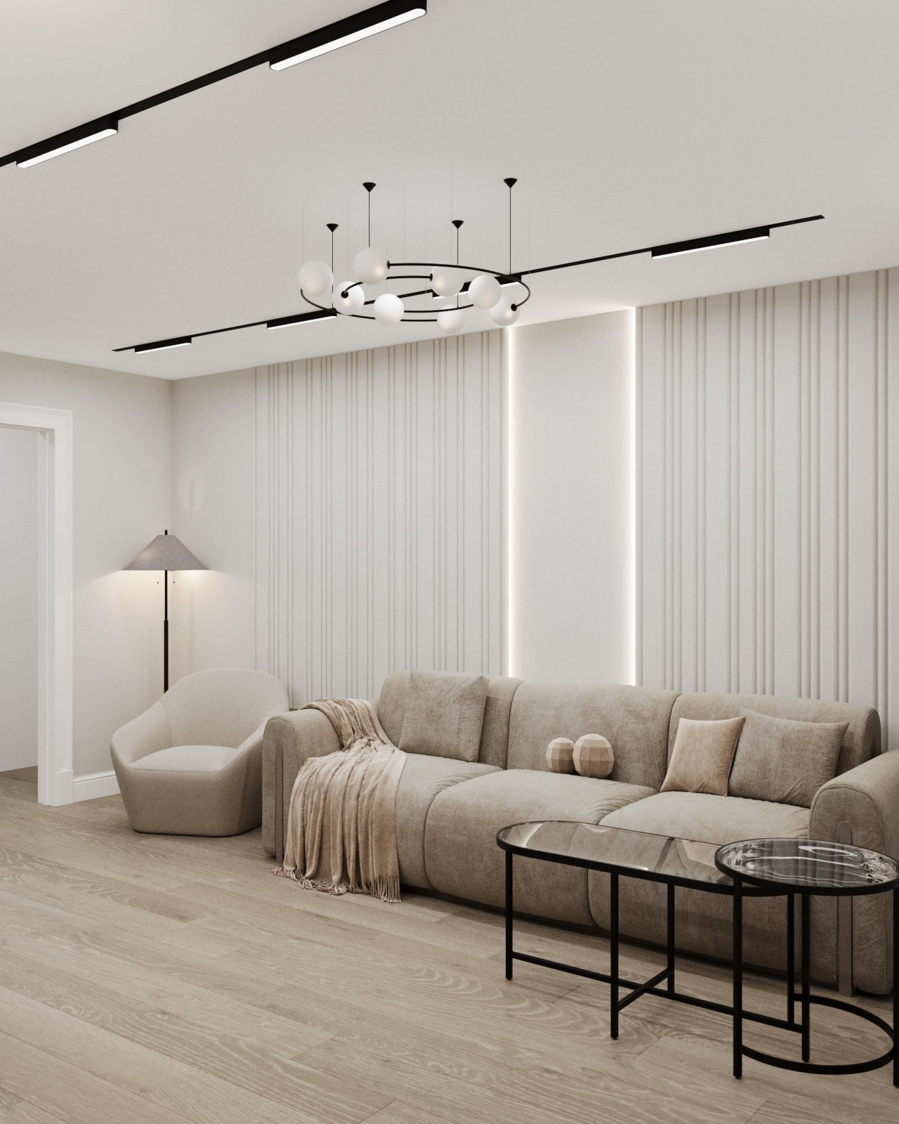 Квартира 54м2 в Анапе в стиле минимализм