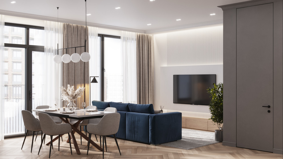 Дизайн-проект квартиры в ЖК «River Park» 100 кв.м