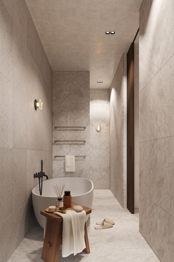 Брутальная квартира для семьи с ребенком