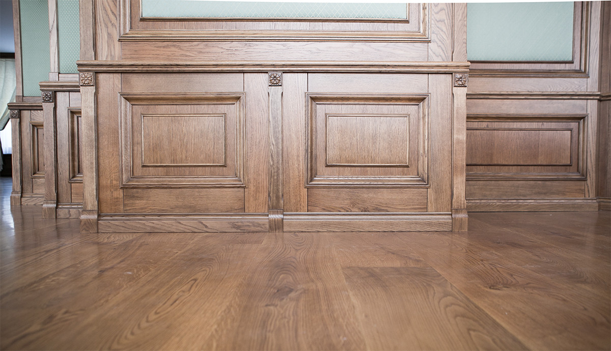 Кабинет в классическом стиле из дуба