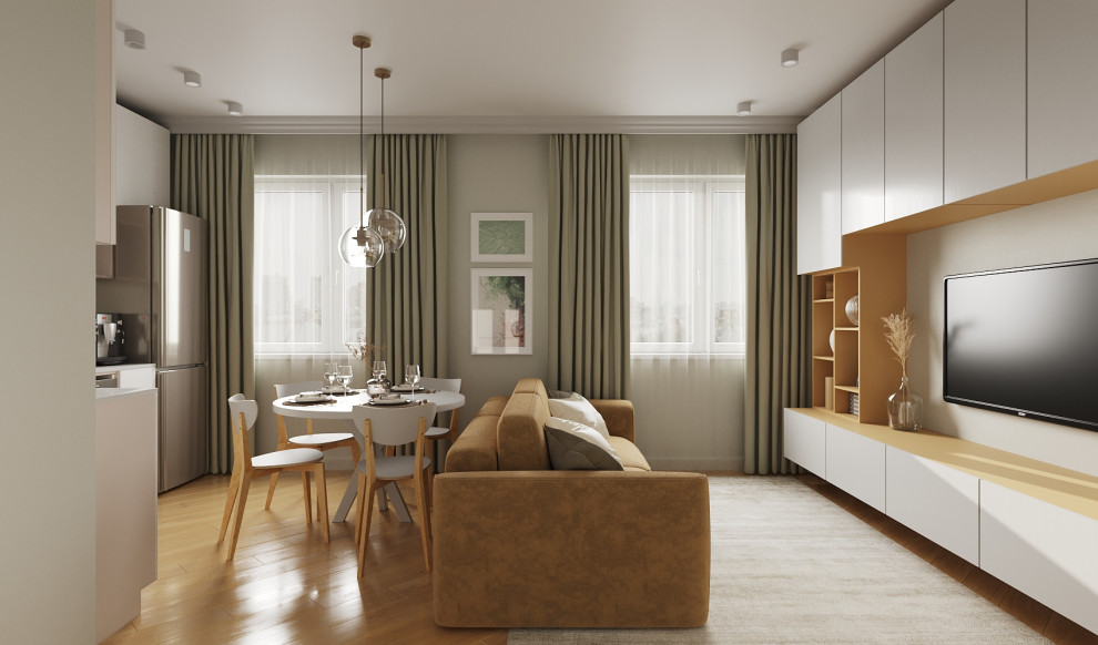 Обложка проекта: Кухня- гостиная