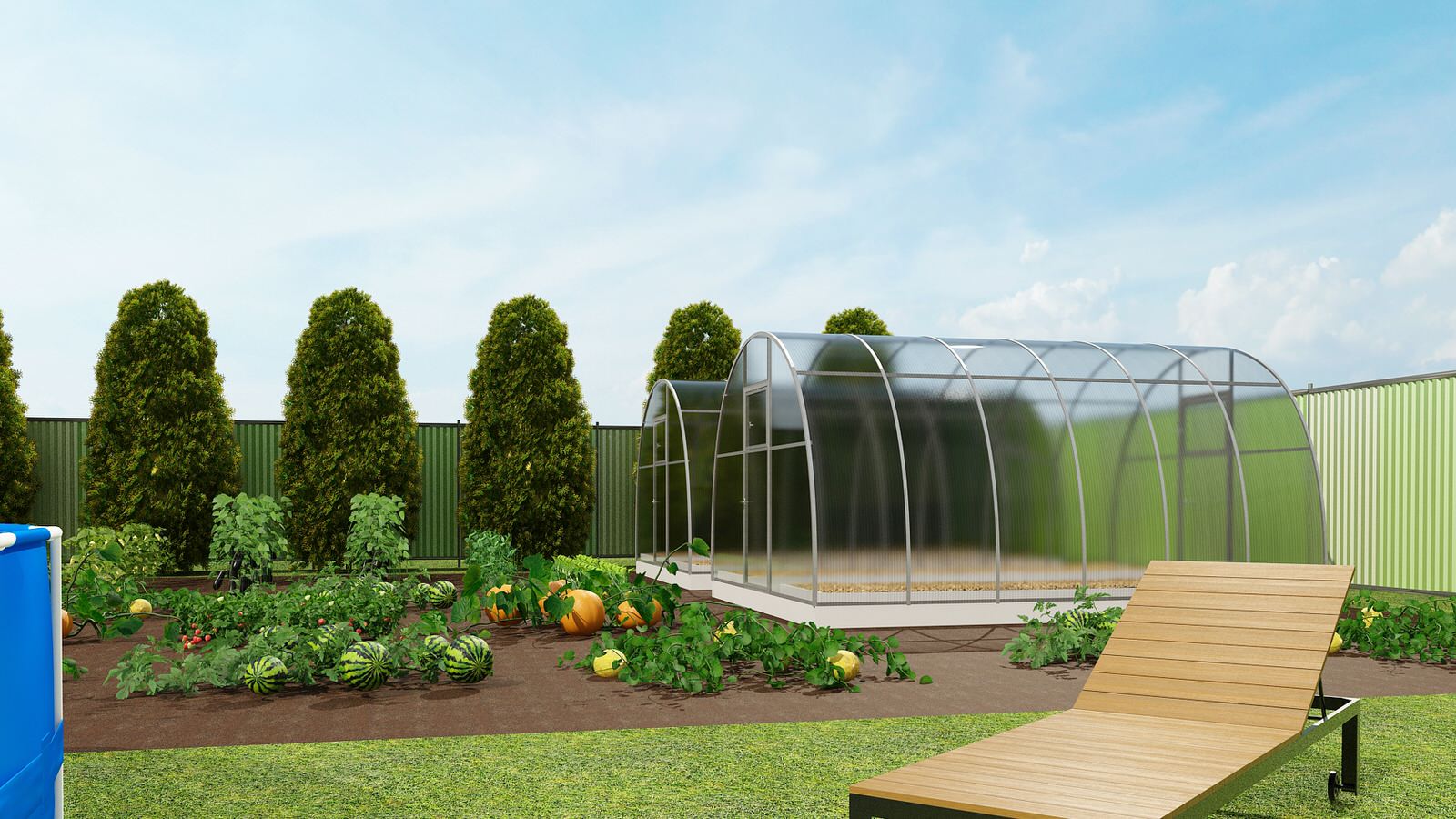 Ландшафтный дизайн территории загородного дома Омская обл