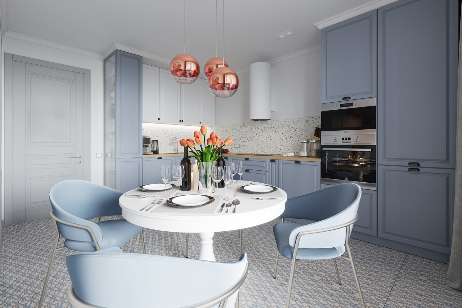 Колоритная квартира для семьи с двумя детьми (девочками)