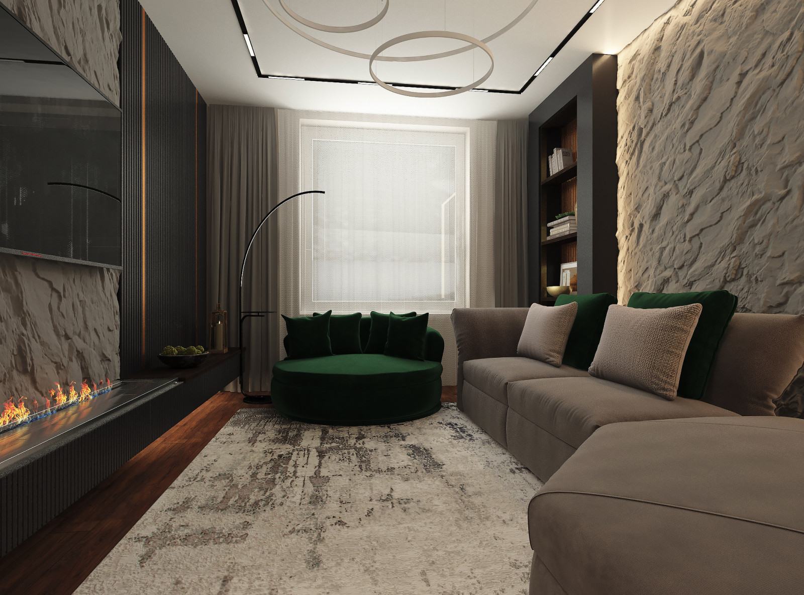 Обложка проекта: 3-х комнатная квартира в современном стиле