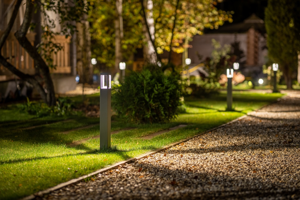 Ландшафтное освещение участка по Киевскому ш.