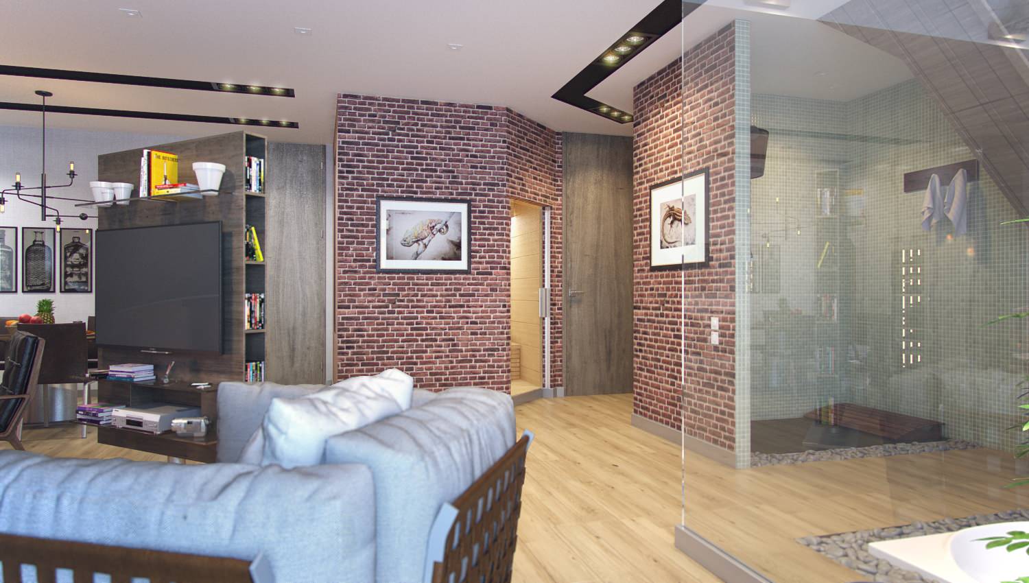 Лофт на мансарде