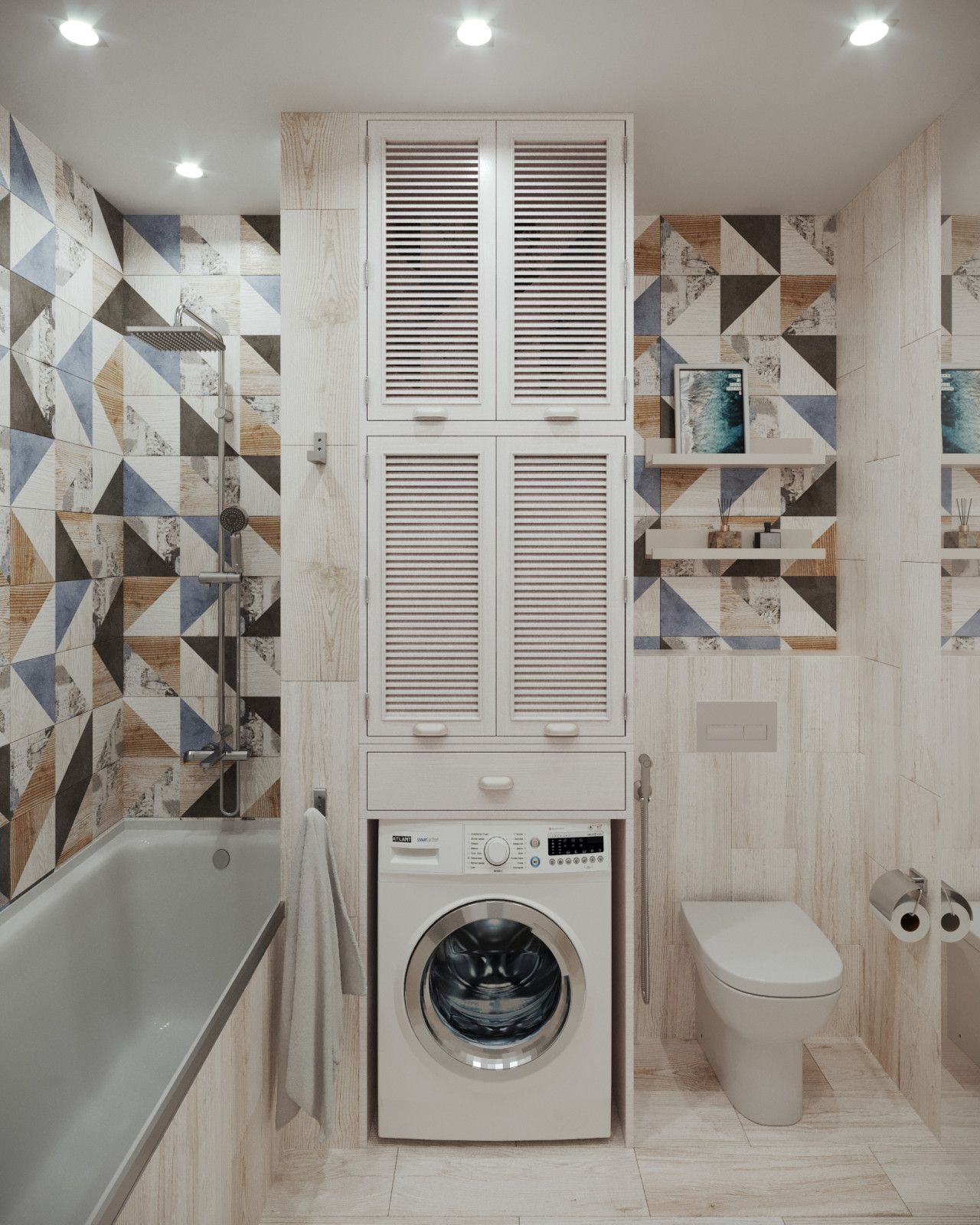 Обложка проекта: Проект интерьера двухкомнатной квартиры в стиле сканди