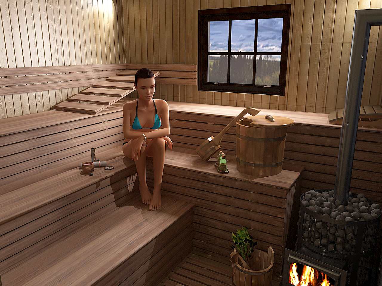 Коттедж. Шале на Волге