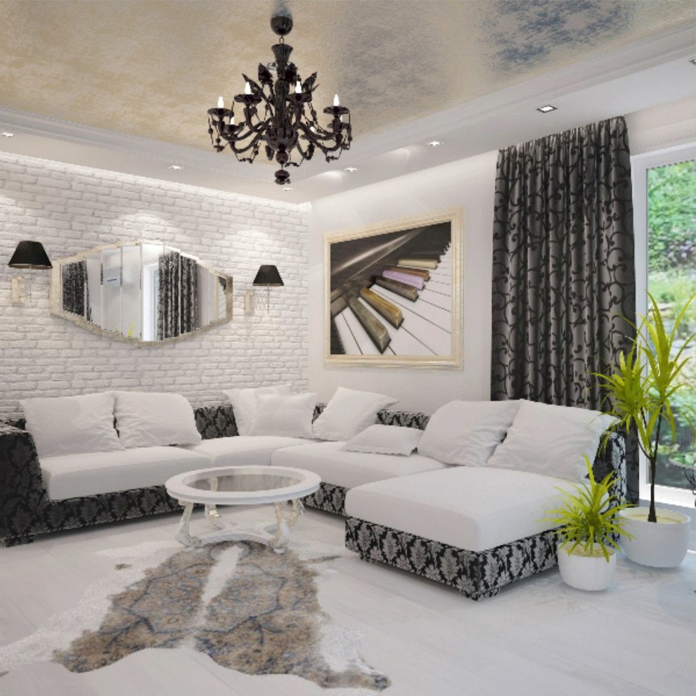 Микс стилей в частном доме