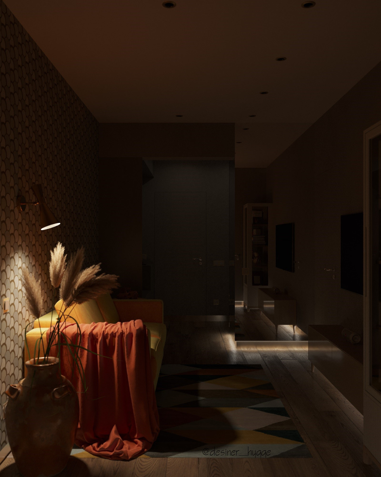 Проходная гостиная и спасение узкого коридора