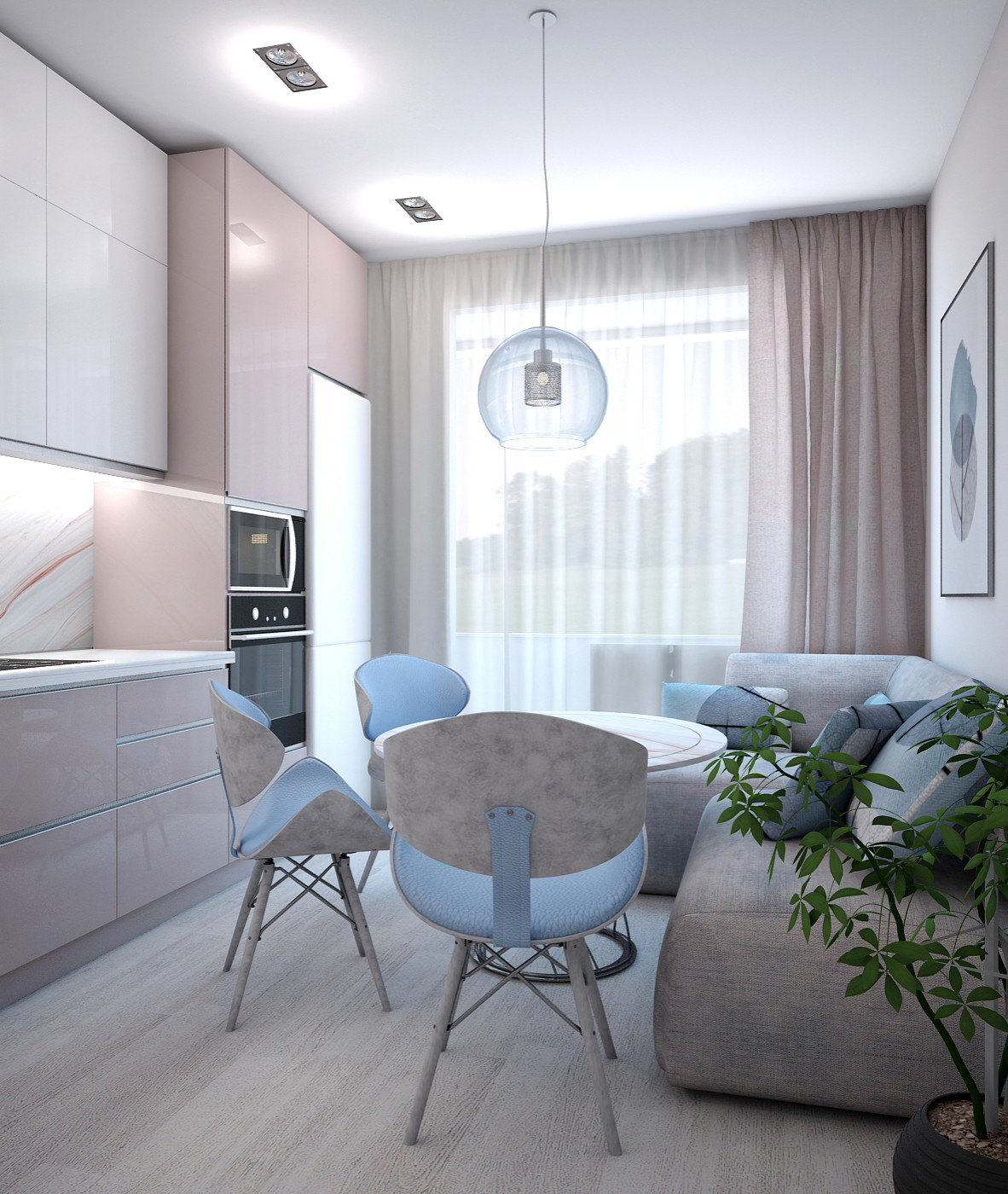 Дизайн интерьера квартиры в ЖК Губернский (Краснодар)