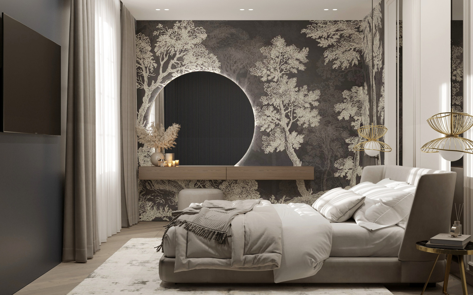 Обложка проекта: Проект гостевой комнаты в трехэтажном доме на улице Красная в городе Калининград