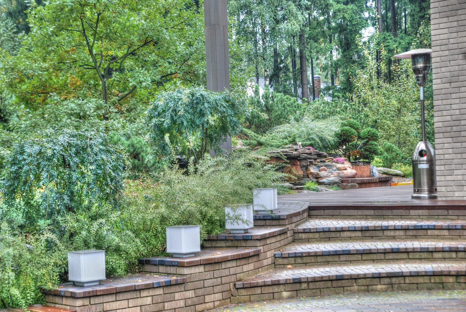 вид на каскад