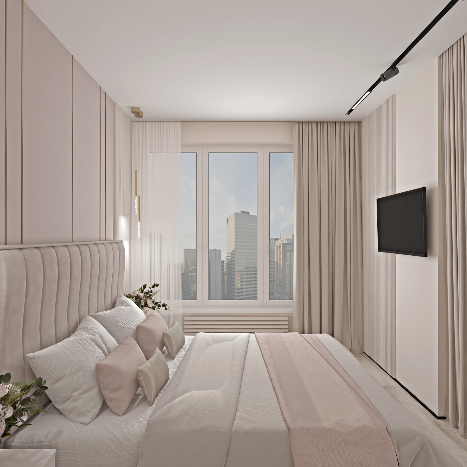 Пространство для семьи с двумя детьми. Москва, ЖК Западный порт