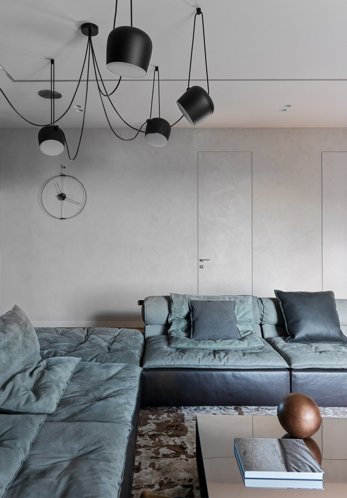 Apartment with grey shades in Saint-Petersburg
