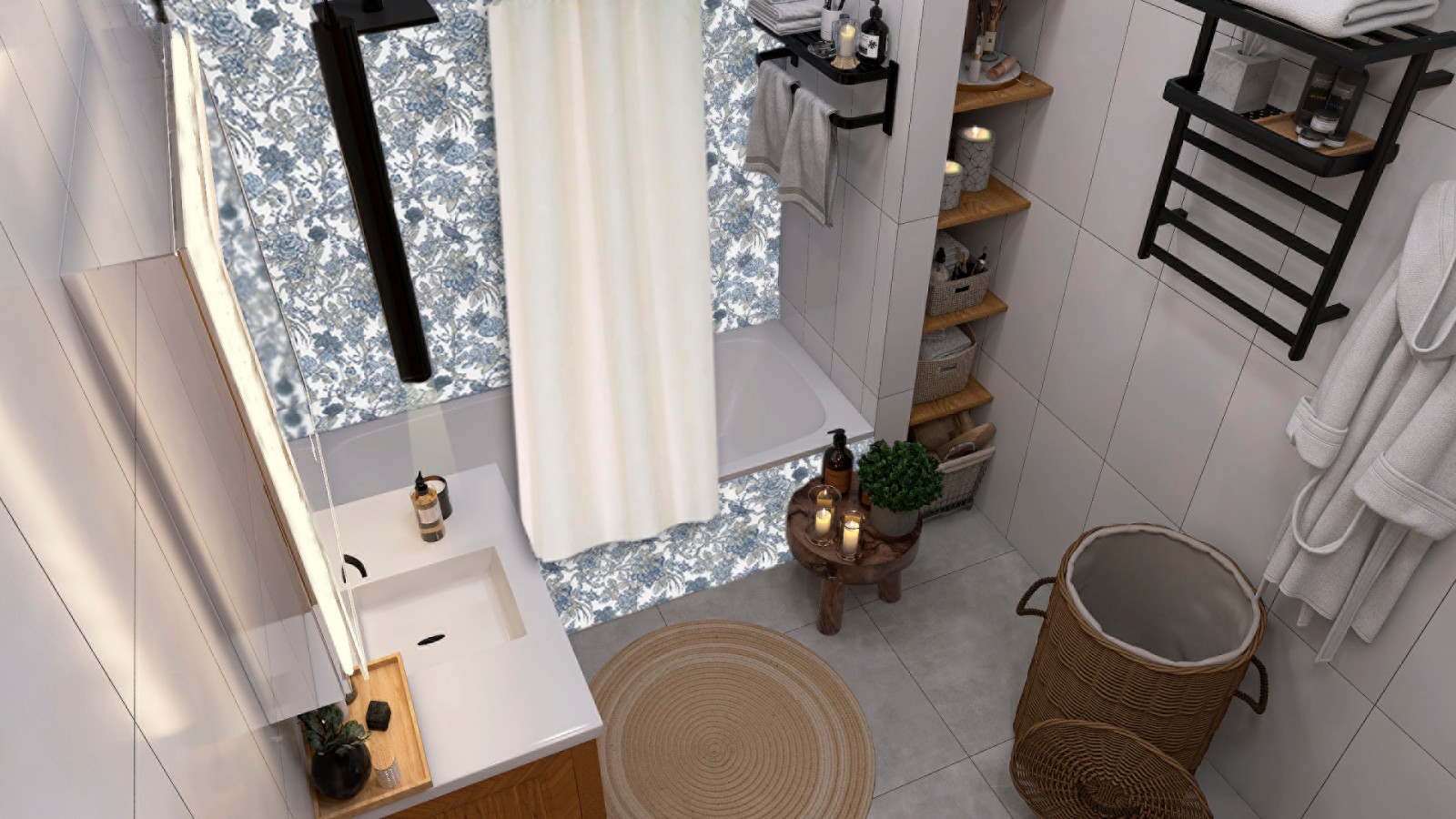 #017 Обновление ванной в кантри стиле