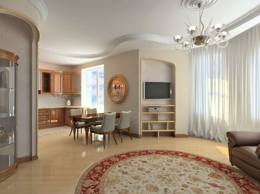 Квартира на Ельнинской улице (вид на кухню)