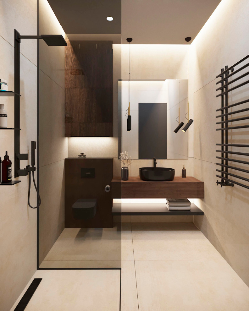 Санузел в стиле минимализм