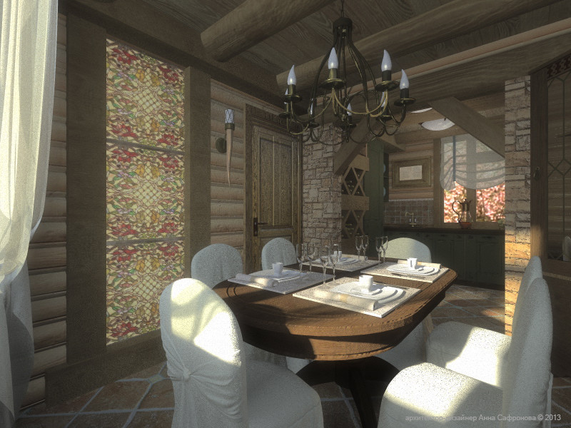 Интерьер загородного дома в Подмосковье